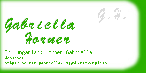 gabriella horner business card